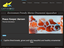Tablet Screenshot of captivebred-marine.com